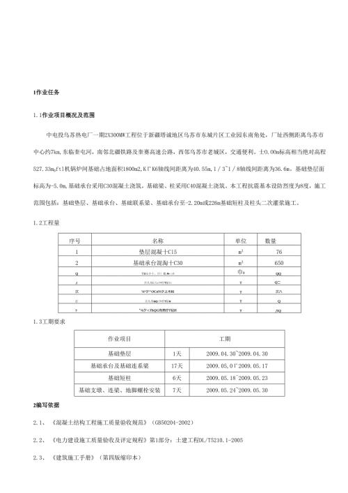 热电厂一期2×300MW工程主厂房基础施工-锅炉间基础分册.docx