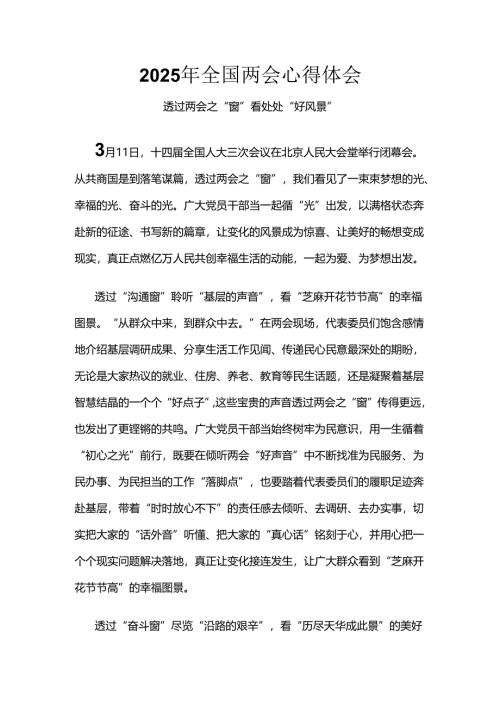 企业2025年两会心得体会.docx