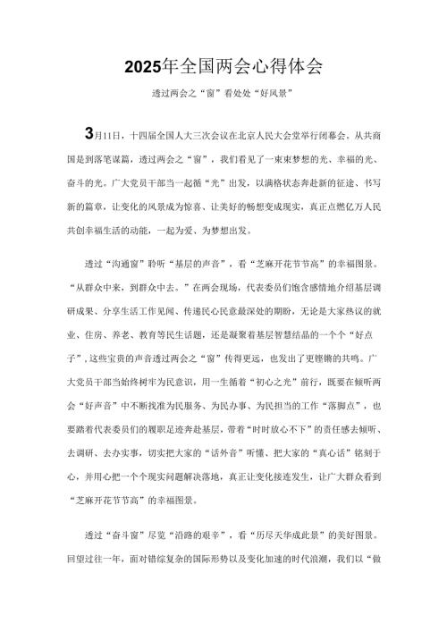 2025年两会心得体会_六篇合集.docx