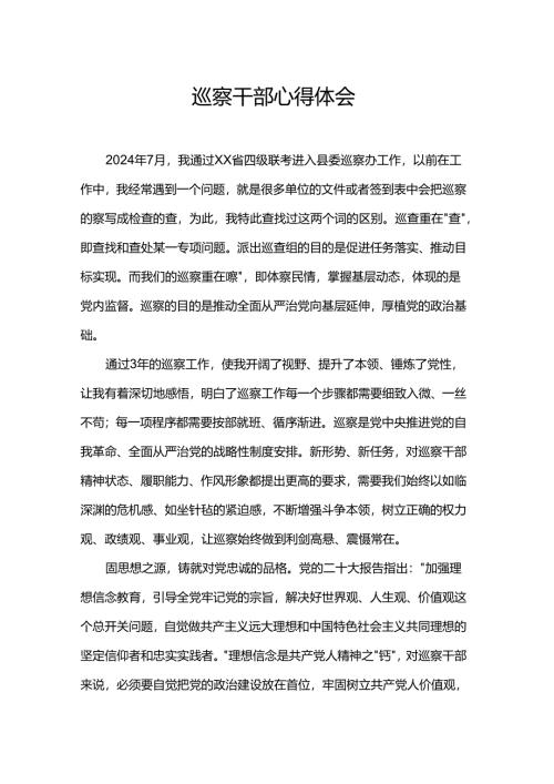 巡察干部心得体会.docx