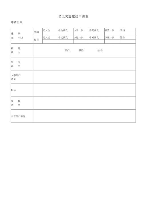 员工奖惩建议申请表.docx
