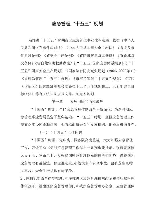 应急管理“十五五”规划.docx