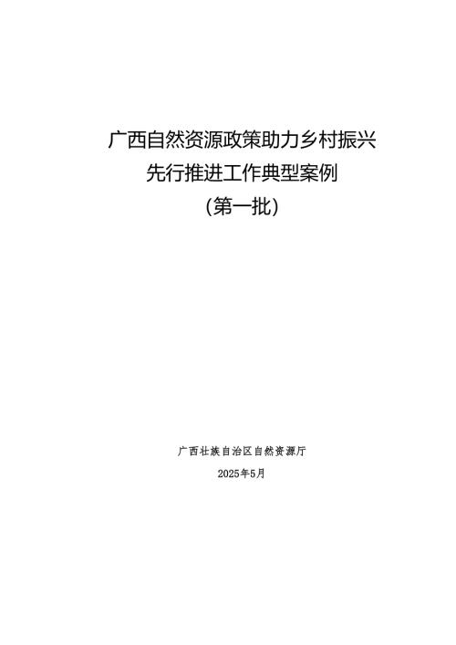广西自然资源政策助力乡村振兴典型案例（第一批）.docx