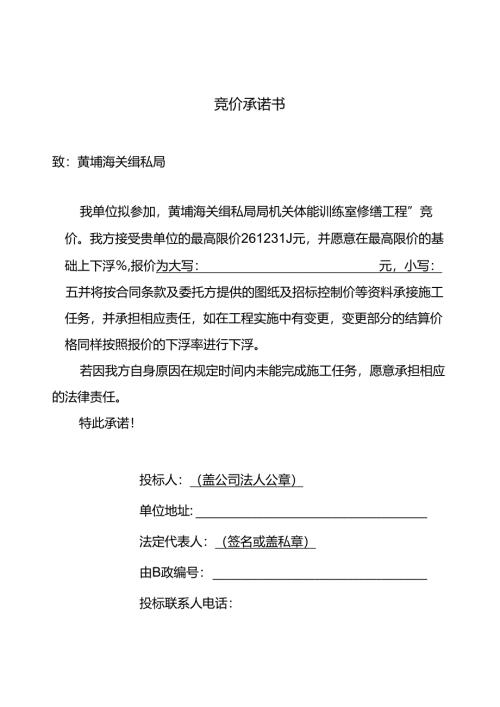 投标承诺书.docx
