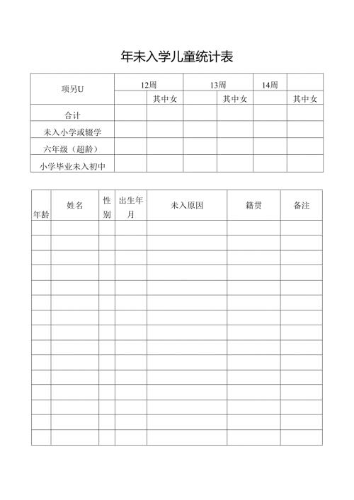 年未入学儿童统计表.docx