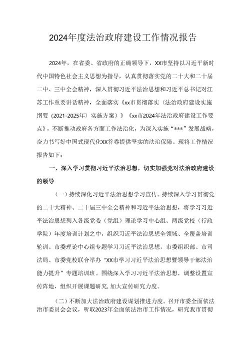 2024年度法治政府建设工作情况报告.docx