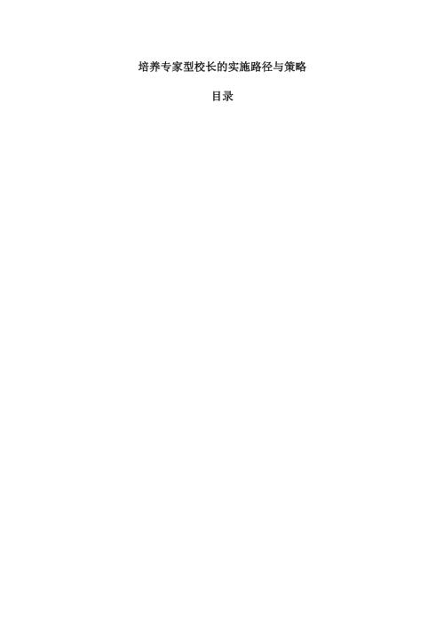培养专家型校长的实施路径与策略.docx