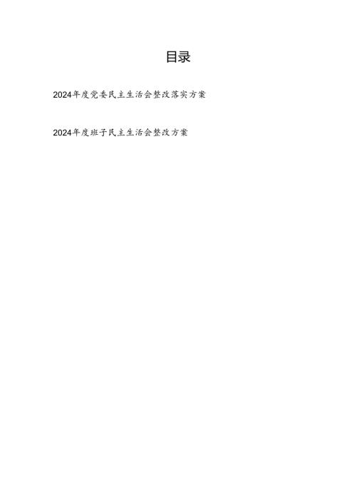 党委2024-2025年度民主生活会整改落实方案.docx