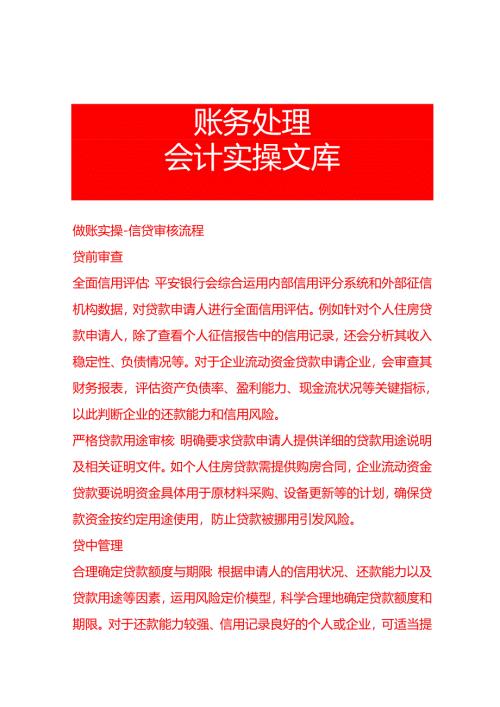 做账实操-信贷审核流程.docx