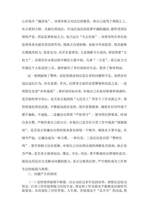 2025年市直部门领导干部、局党组书记专题组织生活会“四个带头”对照检查材料(含反面典型案例举一反三剖析)2篇文.docx