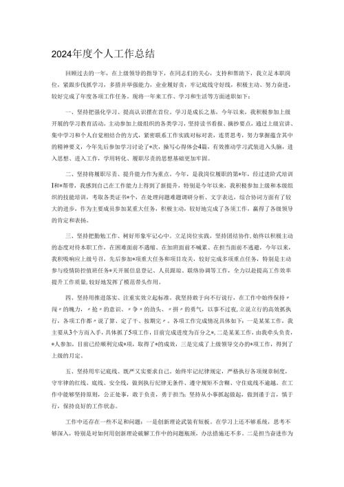 2024年度个人工作总结.docx