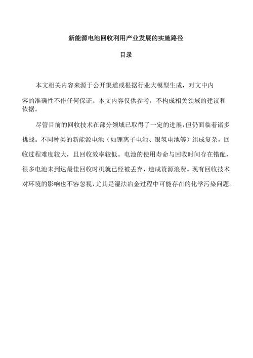 新能源电池回收利用产业发展的实施路径.docx