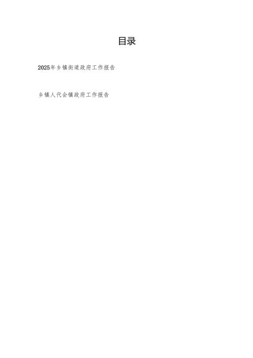 2025年乡镇街道政府工作报告.docx