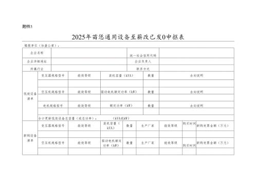2025年省级通用设备更新改造项目申报表.docx