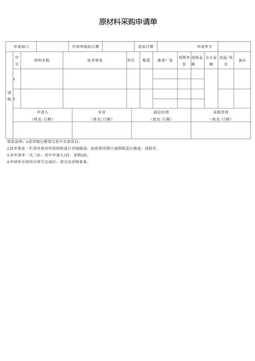 原材料采购申请单.docx