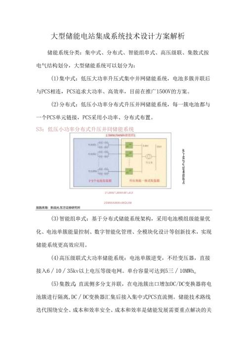 大型储能电站集成系统技术设计方案解析.docx