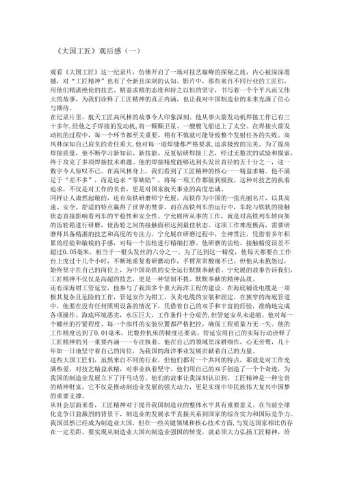 大国观后感工匠.docx