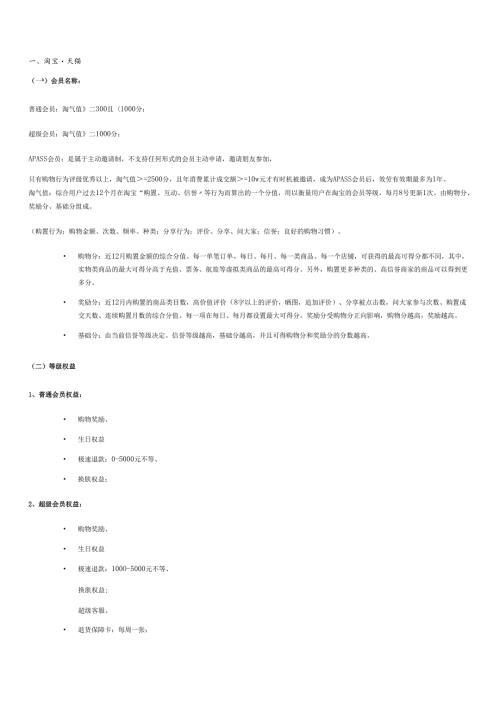 各个电子商务平台积分形式.docx