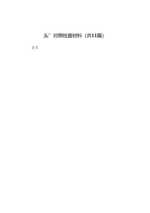 法院党组班子2025年度民主生活会“四个带头”对照检查材料11篇.docx
