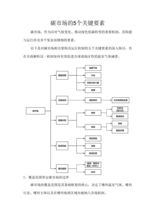 碳市场的5个关键要素.docx