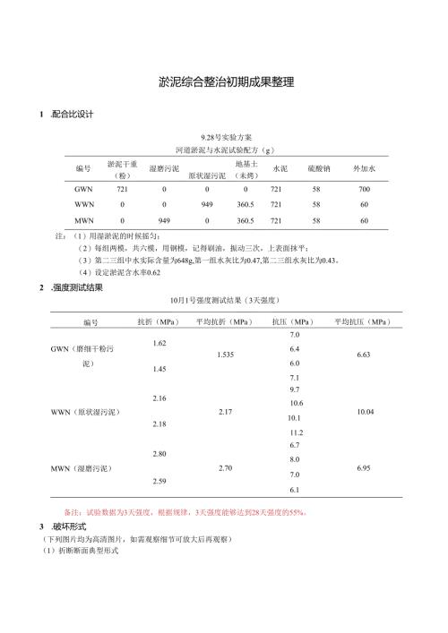 淤泥综合整治初期成果整理配合比设计.docx