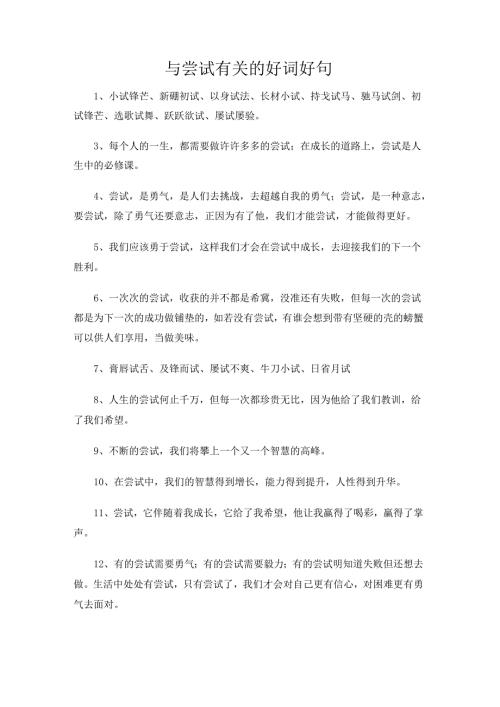 与尝试有关的好词好句.docx